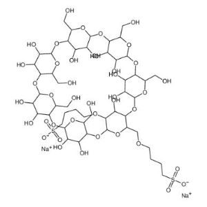 Β-syklodekstriini, sulfobutyylieetterit, natriumsuolat CAS 182410-00-0
