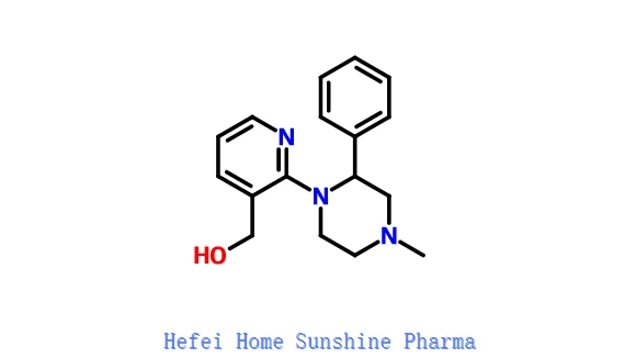 1-(3-Hydroksimetyylipyridyyli-2)-2-fenyyli-4-metyylipyperatsiini CAS 61337-89-1