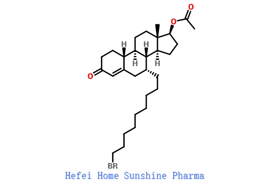 (7alfa, 17beta) -17- (asetyylioksi) -7- (9-bromononyyli) estr-4-en-3-oni CAS 875573-63-0