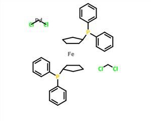 [1,1'-bis (difenyylifosfino) ferrotseeni] diklooripalladium (II), kompleksi dikloorimetaanin kanssa CAS 95464-05-4