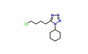 5-(4-klooributyyli)-1-sykloheksanyylitetratsoli CAS 73963-42-5